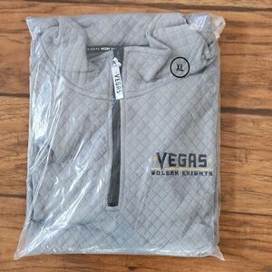 New in bag, quilted Vegas Golden Knights pullover jacket adult XL